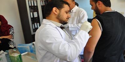 تطعيم لموظفي ديوان وزارة العدل تطعيم لموظفي ديوان وزارة العدل