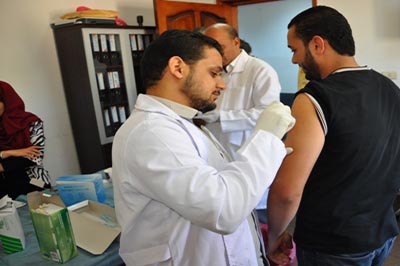 تطعيم لموظفي ديوان وزارة العدل