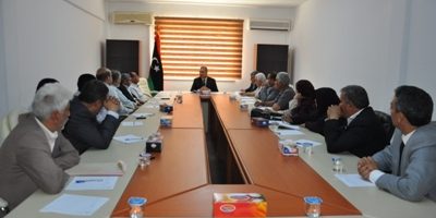 اجتماع وزير العدل مع بعض أعضاء الهيئات القضائية