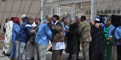 وفد اعيان ليبيا داخل سجن الهضبة 7-3-2016