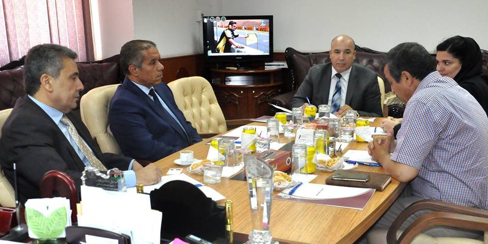 جتماع مسؤولين بوزارة العدل وبعثة الأتحاد الاوروبي اليوبام للدعم في ليبيا