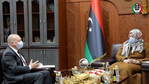 وزيرة العدل تستقبل رئيس اللجنة الدولية للصليب الأحمر