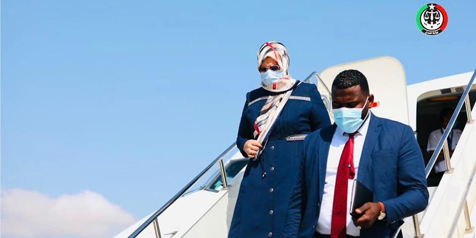 معالي #وزيرة_العدل_تصل_إلى_مدينة_بنغازي للإطلاع على سير العمل بفرع الوزارة.