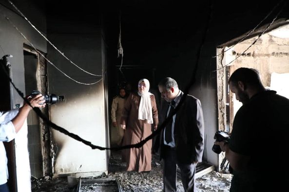 وزيرة العدل تتفقد فرع مصلحة التسجيل العقاري طرابلس.