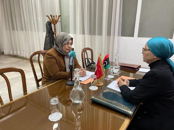 معالي وزيرتي العدل تبحثان تعزيز التعاون المشترك بين ليبيا وتونس.5