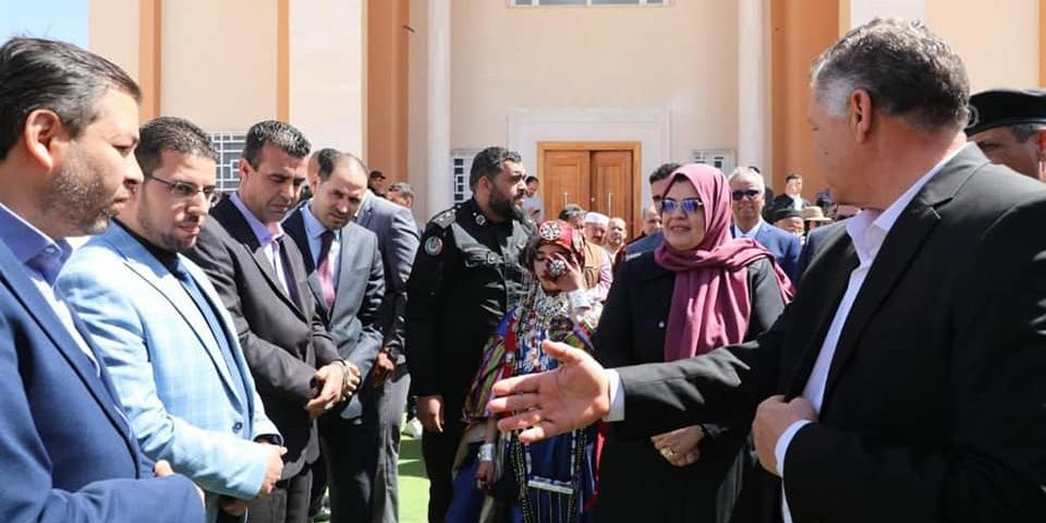 معالي وزيرة العدل تفتتح محكمة ونيابة تينيناي بمدينة بني وليد